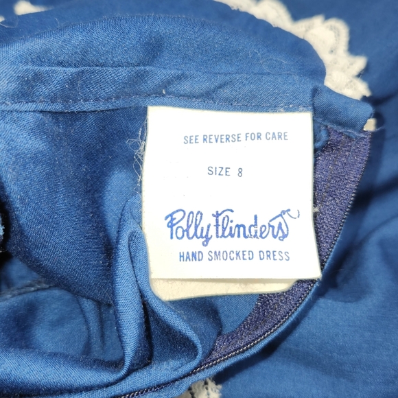 Vintage  Polly Flinders hand Smocked dress - Picture 4 of 7
